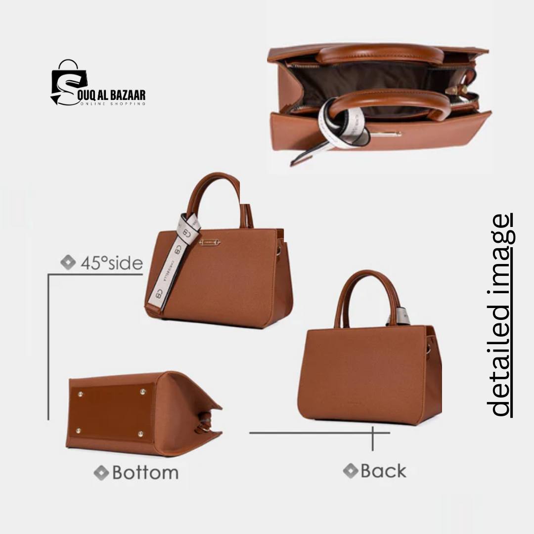 Chrisbella Trendy Handbag with Wallet – Premium PU Leather, Stylish & Durable