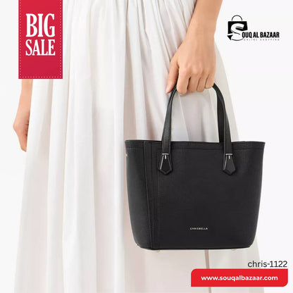 Chrisbella Trendy Tote bag with Wallet – Premium PU Leather, Stylish & Durable
