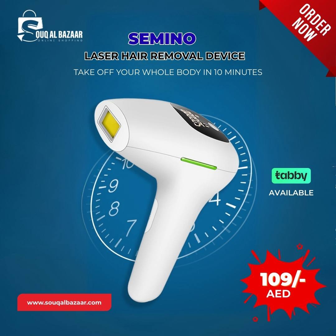 Semino Laser Hair Removal Device | 360° Ice Care & Safe Hair Removal