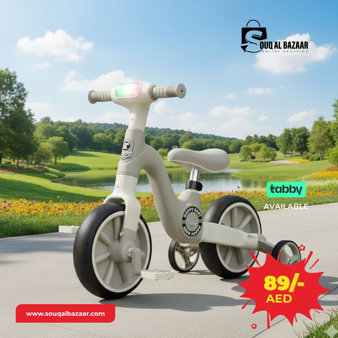Buzzy 2-in-1 Kids Tricycle | Adjustable Seat, 360° Steering & Durable Wheels